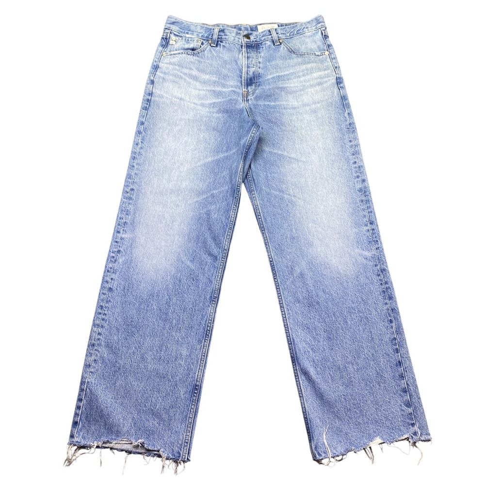 AG Adriano Goldschmied Billie Relaxed Straight Jeans Light Wash 29 SGM1H01TD